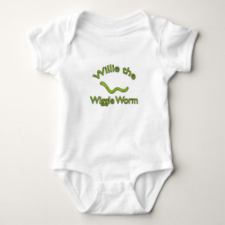 Willie the Wiggle Worm Baby One Piece Baby Bodysuit