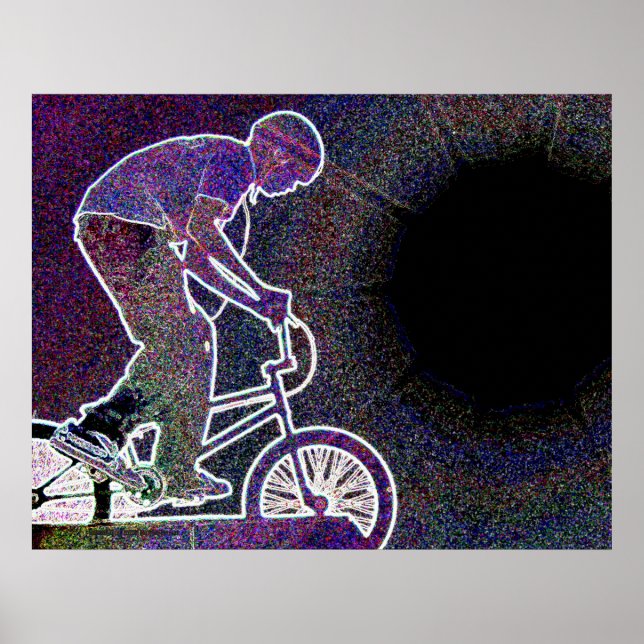 WillieBMX The Glowing Edge Poster (Front)