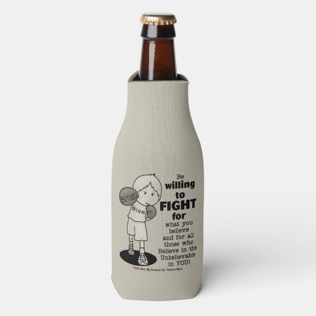 Willing to Fight Bottle Cooler (Bottle Front)