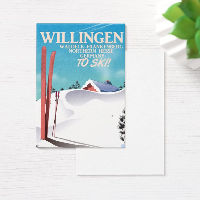 Willingen Ski travel poster. (Desk)