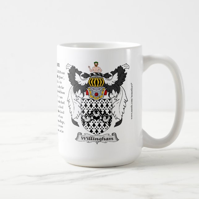 Willingham, the Origin, the Meaning and the Crest Coffee Mug (Right)