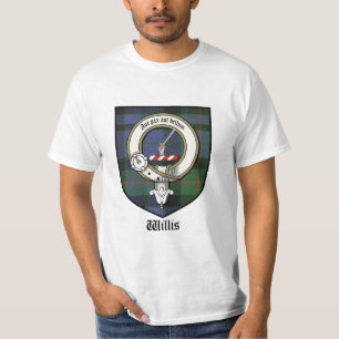Willis Clan Crest Badge Tartan T-Shirt