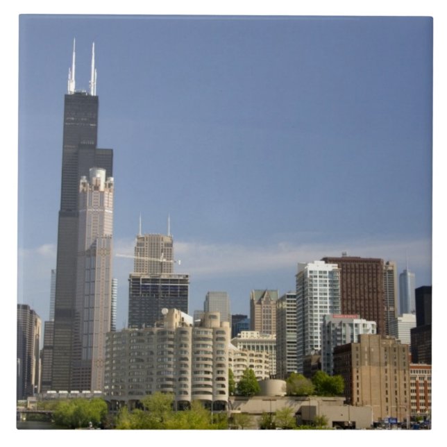 Willis Tower formerly known as the Sears Tower Ceramic Tile (Front)