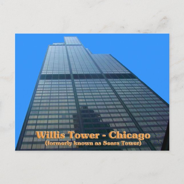 Willis Tower - Formerly Known As The Sears Tower Postcard (Front)