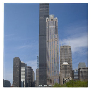 Willis Tower (previously the Sears Tower) looms Ceramic Tile