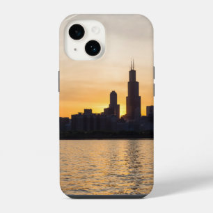 Willis Tower Sunset Silhouette iPhone Case