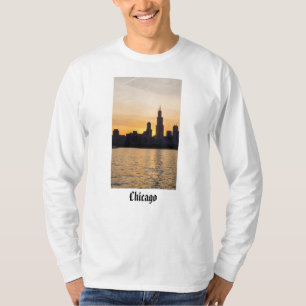 Willis Tower Sunset Silhouette T-Shirt