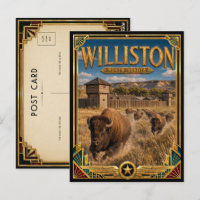 Williston North Dakota Vintage Art Deco Golden Age