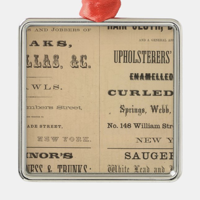 Willouchby H Reed and Company Metal Tree Decoration (Front)