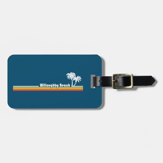 Willoughby Beach Virginia Luggage Tag (Front Horizontal)
