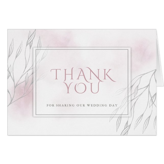 Willow and Pale Pink Watercolor (Front Horizontal)