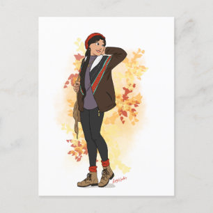 Willow Autumn Postcard