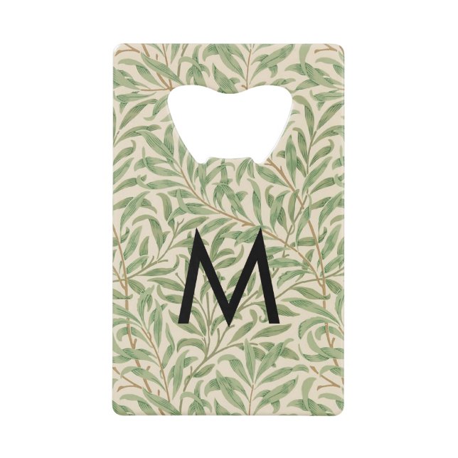 Willow Bough Pattern William Morris Retro Monogram (Front)