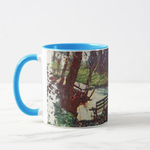 Willow Hall Dam, Sowerby Bridge Impressionist Art Mug
