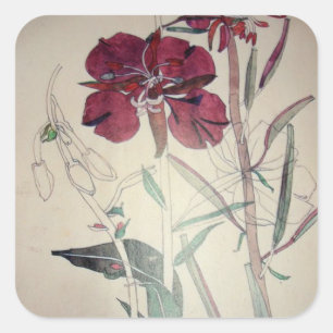 Willow Herb by Charles Mackintosh Square Sticker