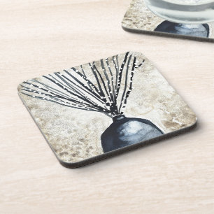 Willow in vase watercolor Coaster