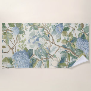 Willow Little Magnolia Wallpaper Floral Coastal  Beach Towel