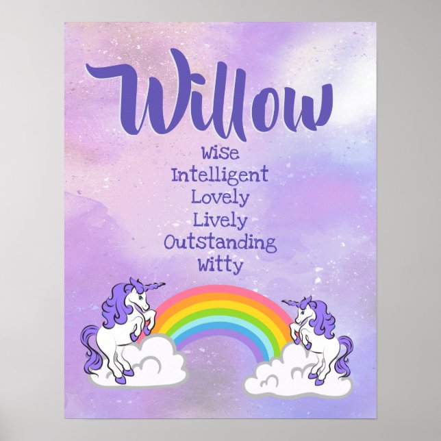 Willow Name Poster (Front)