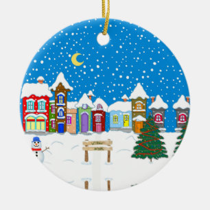 Willow Nook at Christmas Ceramic Ornament