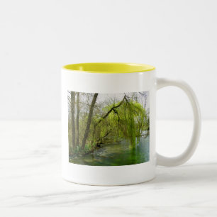 Willow on the River Test Two-Tone Coffee Mug