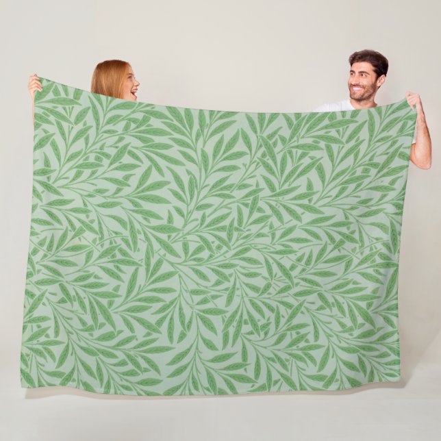 Willow Pattern, William Morris Fleece Blanket (In Situ)