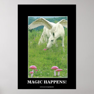 "WILLOW" Pegasus Fantasy Inspirational Art Poster