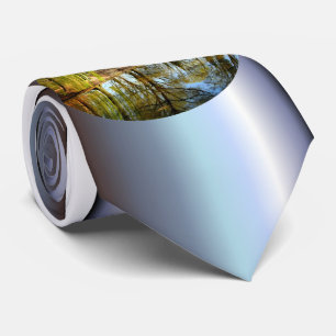 Willow Pond Water Reflection Tie