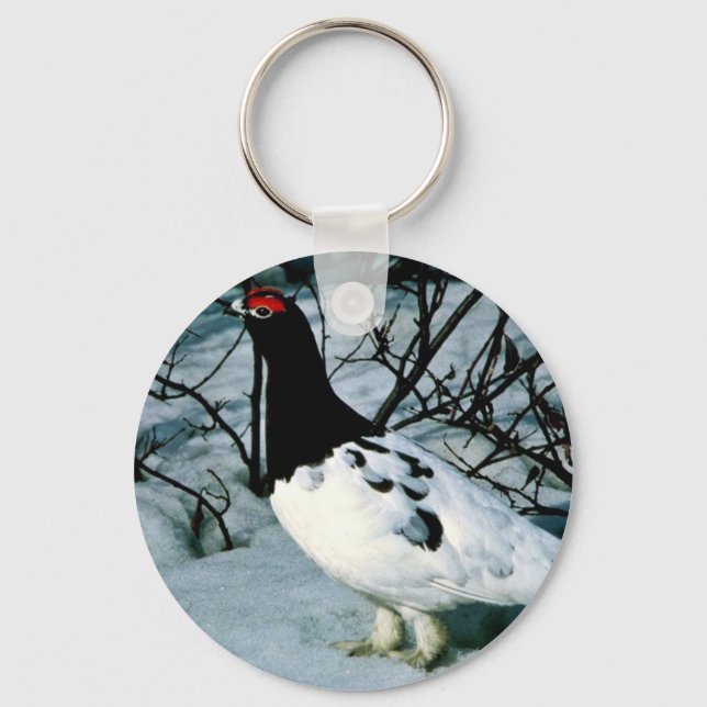 Willow Ptarmigan Key Ring (Front)