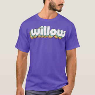 Willow Retro Rainbow Typography Faded Style 2 T-Shirt