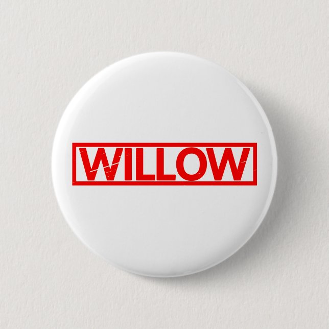 Willow Stamp 6 Cm Round Badge (Front)