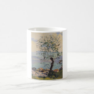 Willow Tree by the Lake (Swiss Landscape) Coffee Mug