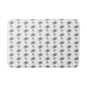 willow tree illustration bath mat