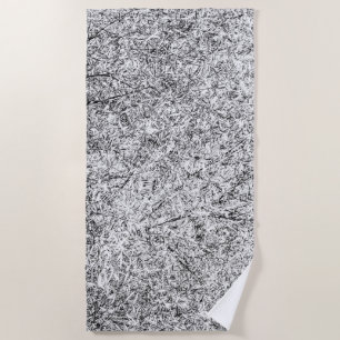 Willow tree leaves. Abstract art of Nature Beach Towel