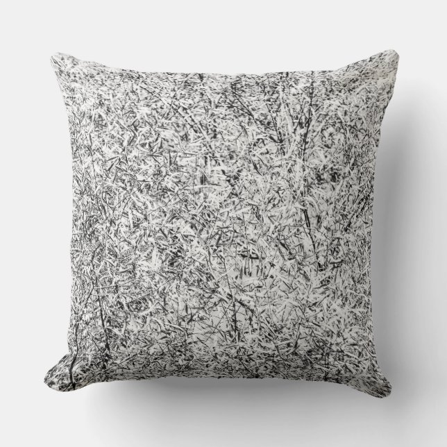 Willow tree leaves. Abstract art of Nature Cushion (Front)