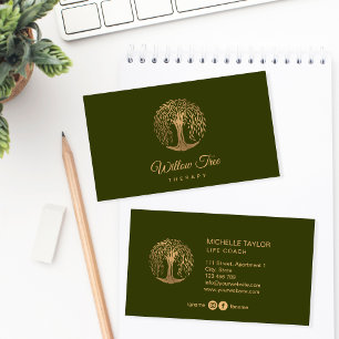 Willow Tree of Life Coach, Therapy, Psychologist B Business Card