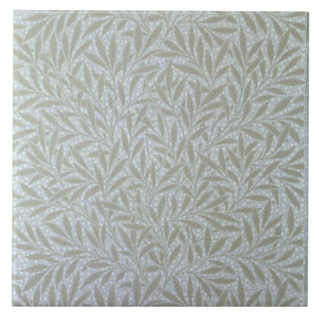 Willow wallpaper design, 1874 ceramic tile (Front)