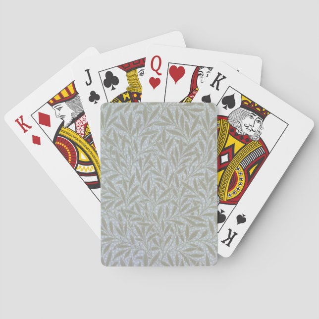 Willow wallpaper design, 1874 playing cards (Back)