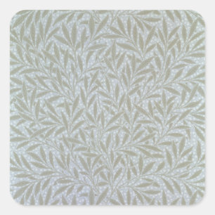 Willow wallpaper design, 1874 square sticker