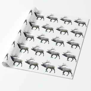 Willow Wapiti elk Wrapping Paper
