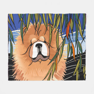 WILLOW WIND - Chow Fleece Blanket