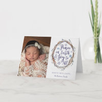 Willow Wreath Folded Holiday Card