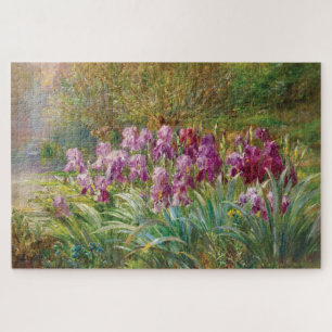 Willows and Irises by a Creek Jigsaw Puzzle