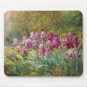 Willows and Irises by a Creek Mouse Pad