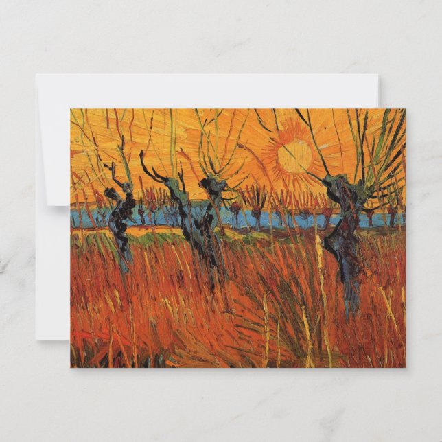 Willows at Sunset by Vincent van Gogh (Front)