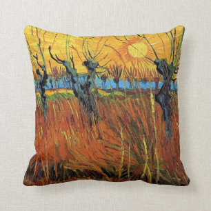 Willows at Sunset by Vincent van Gogh. Cushion