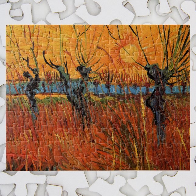 Willows at Sunset by Vincent van Gogh Jigsaw Puzzle (Creator Uploaded)