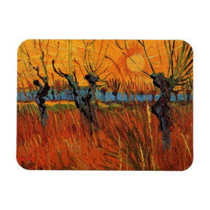 Willows at Sunset by Vincent van Gogh Magnet