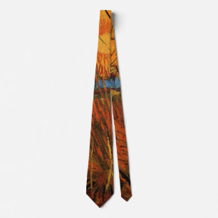 Willows at Sunset by Vincent van Gogh Tie