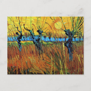 Willows at Sunset (F572) Van Gogh Fine Art Postcard
