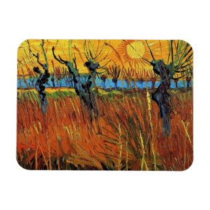 Willows at Sunset,Vincent van Gogh Magnet